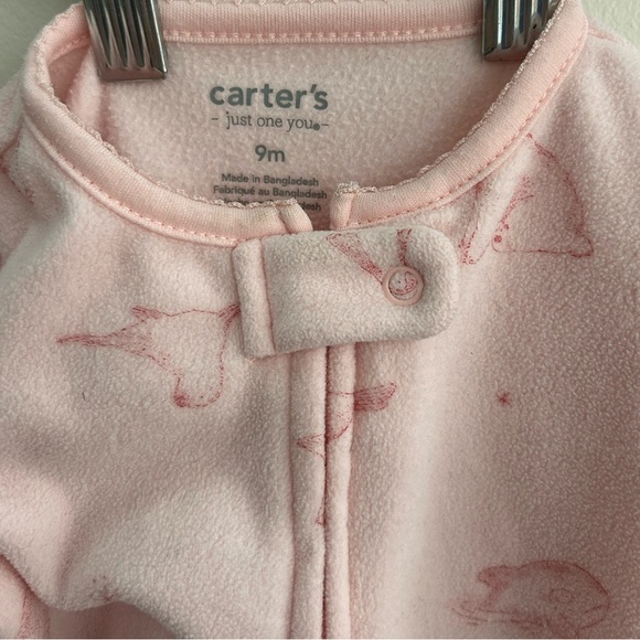 Carters fleece footie pajama - Picture 2 of 4